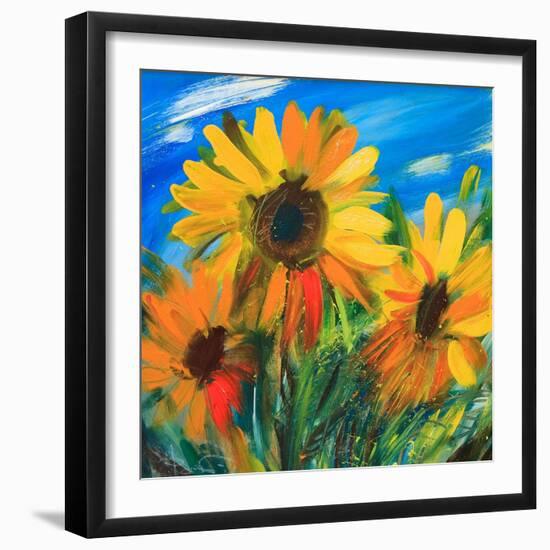 The Sunflowers-balaikin2009-Framed Art Print