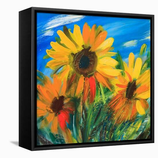 The Sunflowers-balaikin2009-Framed Stretched Canvas