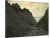 The Sunken Road in the Cliff at Varengeville-Claude Monet-Stretched Canvas