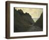 The Sunken Road in the Cliff at Varengeville-Claude Monet-Framed Giclee Print