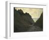 The Sunken Road in the Cliff at Varengeville-Claude Monet-Framed Giclee Print