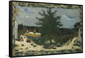 The Sunny Road, Laville Pond; La Route Ensoleillee, L'Etang Laville-Edouard Vuillard-Framed Stretched Canvas