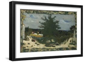 The Sunny Road, Laville Pond; La Route Ensoleillee, L'Etang Laville-Edouard Vuillard-Framed Giclee Print