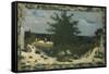 The Sunny Road, Laville Pond; La Route Ensoleillee, L'Etang Laville-Edouard Vuillard-Framed Stretched Canvas
