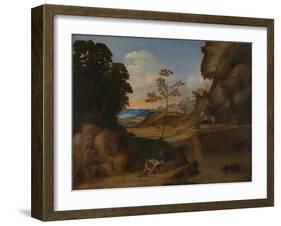 The Sunset (Il Tramont), 1506-1510-Giorgione-Framed Giclee Print