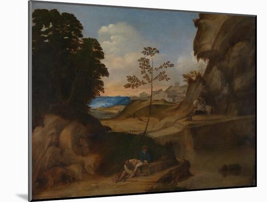 The Sunset (Il Tramont), 1506-1510-Giorgione-Mounted Giclee Print