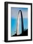 The sunset reflects on the majestic Gateway Arch, the Jefferson National Expansion Memorial, the...-null-Framed Photographic Print