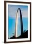 The sunset reflects on the majestic Gateway Arch, the Jefferson National Expansion Memorial, the...-null-Framed Photographic Print