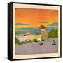 The Sunset-Maud & Miska Petersham-Framed Stretched Canvas