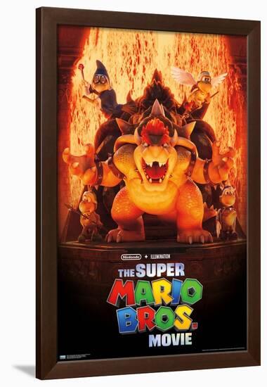 The Super Mario Bros. Movie - Bowser's World Key Art-Trends International-Framed Poster