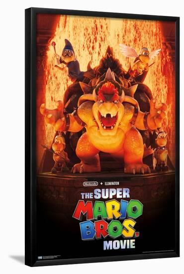 The Super Mario Bros. Movie - Bowser's World Key Art-Trends International-Framed Poster