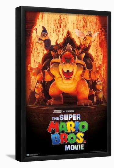 The Super Mario Bros. Movie - Bowser's World Key Art-Trends International-Framed Poster