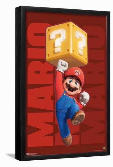 The Super Mario Bros. Movie - Mario Jump-Trends International-Framed Poster