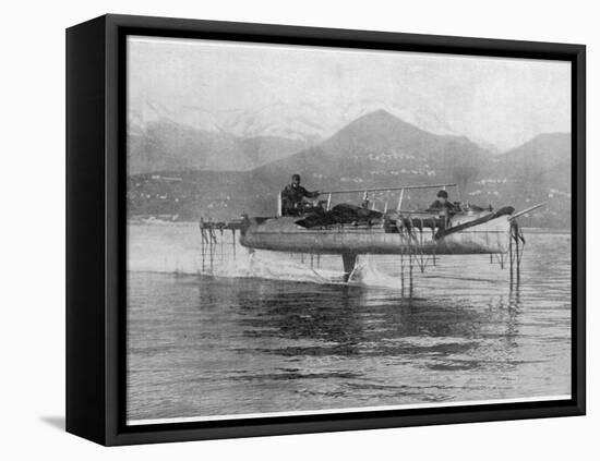 The Superb Hydrofoil Boat of Enrico Forlanini Travelling-null-Framed Stretched Canvas