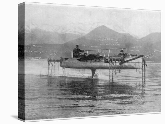 The Superb Hydrofoil Boat of Enrico Forlanini Travelling-null-Stretched Canvas