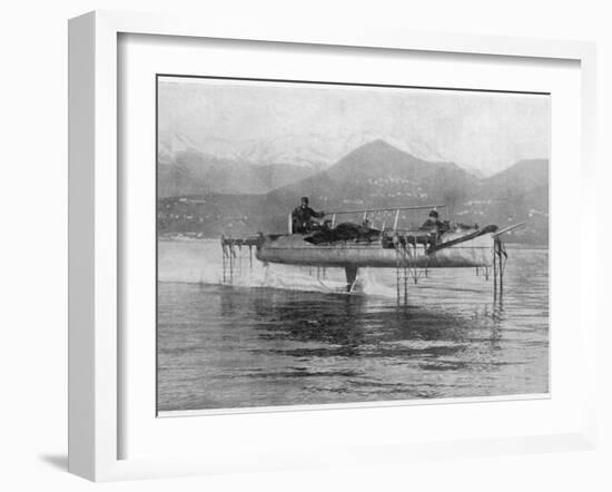 The Superb Hydrofoil Boat of Enrico Forlanini Travelling-null-Framed Photographic Print