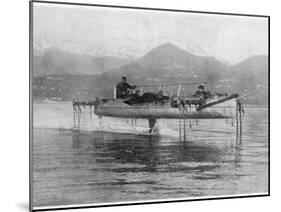 The Superb Hydrofoil Boat of Enrico Forlanini Travelling-null-Mounted Photographic Print