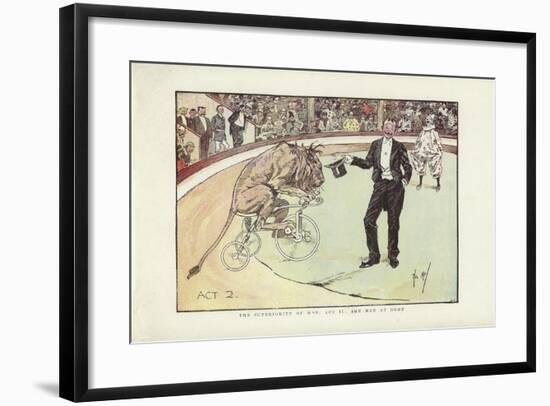 The Superiority of Man, Act Ii, the Man at Home-Phil May-Framed Giclee Print