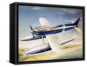 The Supermarine S6 Seaplane-John Henry Batchelor-Framed Stretched Canvas