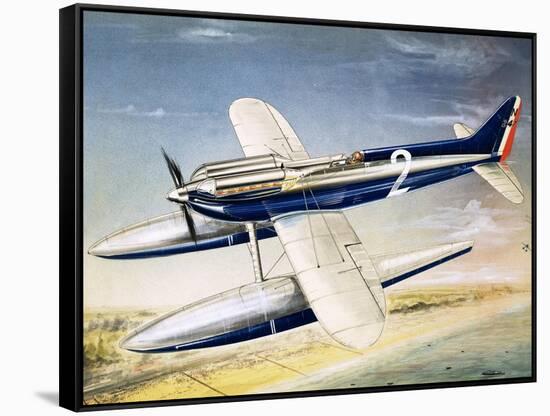 The Supermarine S6 Seaplane-John Henry Batchelor-Framed Stretched Canvas