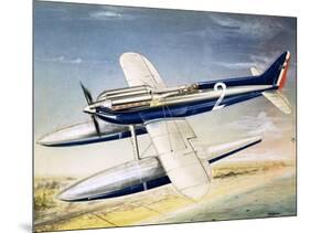 The Supermarine S6 Seaplane-John Henry Batchelor-Mounted Giclee Print