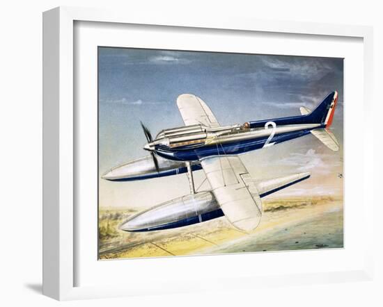 The Supermarine S6 Seaplane-John Henry Batchelor-Framed Giclee Print