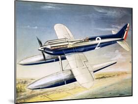 The Supermarine S6 Seaplane-John Henry Batchelor-Mounted Giclee Print