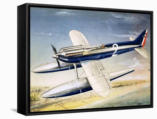 The Supermarine S6 Seaplane-John Henry Batchelor-Framed Stretched Canvas