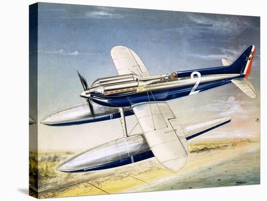 The Supermarine S6 Seaplane-John Henry Batchelor-Stretched Canvas