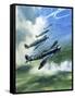 The Supermarine Spitfire Mark Ix-Wilf Hardy-Framed Stretched Canvas