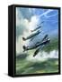 The Supermarine Spitfire Mark Ix-Wilf Hardy-Framed Stretched Canvas