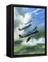 The Supermarine Spitfire Mark Ix-Wilf Hardy-Framed Stretched Canvas