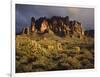 The Superstition Mountains in Lost Dutchman State Park, Arizona-Greg Probst-Framed Photographic Print