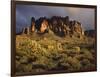 The Superstition Mountains in Lost Dutchman State Park, Arizona-Greg Probst-Framed Photographic Print