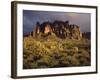 The Superstition Mountains in Lost Dutchman State Park, Arizona-Greg Probst-Framed Premium Photographic Print