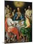 The Supper at Emmaus, 1525-Jacopo da Carucci Pontormo-Mounted Giclee Print