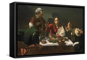 The Supper at Emmaus, 1601-Caravaggio-Framed Stretched Canvas