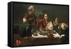 The Supper at Emmaus, 1601-Caravaggio-Framed Stretched Canvas