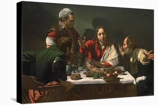 The Supper at Emmaus, 1601-Caravaggio-Stretched Canvas