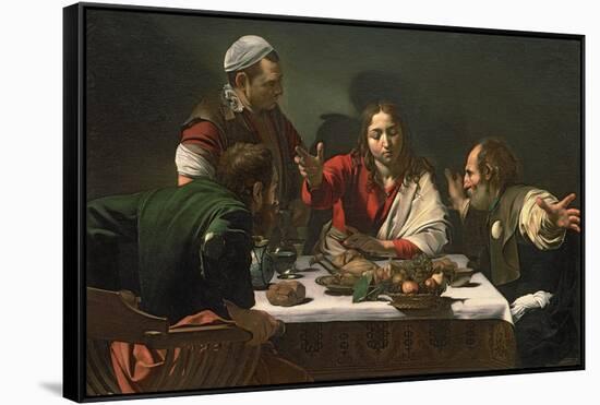 The Supper at Emmaus, 1601-Caravaggio-Framed Stretched Canvas