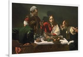 The Supper at Emmaus, 1601-Caravaggio-Framed Giclee Print