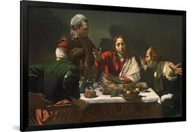 The Supper at Emmaus, 1601-Caravaggio-Framed Giclee Print