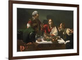 The Supper at Emmaus, 1601-Caravaggio-Framed Premium Giclee Print