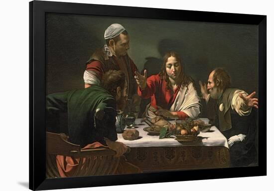 The Supper at Emmaus, 1601-Caravaggio-Framed Premium Giclee Print