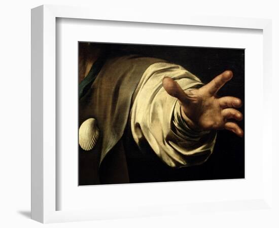 The Supper at Emmaus, 1601-Caravaggio-Framed Giclee Print