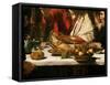 The Supper at Emmaus, 1601-Caravaggio-Framed Stretched Canvas