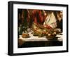 The Supper at Emmaus, 1601-Caravaggio-Framed Giclee Print