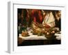 The Supper at Emmaus, 1601-Caravaggio-Framed Giclee Print