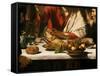 The Supper at Emmaus, 1601-Caravaggio-Framed Stretched Canvas