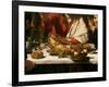 The Supper at Emmaus, 1601-Caravaggio-Framed Giclee Print